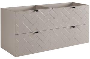 TREND kašmír K120 závesná skrinka pod umývadlo 120 cm