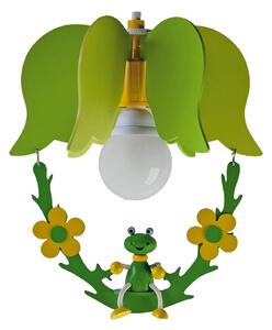 Závesná lampa Žaba v tvare kvetu s hojdačkou