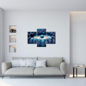 Obraz - Modré guličky (90x60 cm)