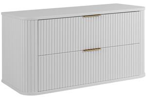ELEGANCE biela W100 závesná skrinka pod umývadlo 100 cm s vrchnou doskou