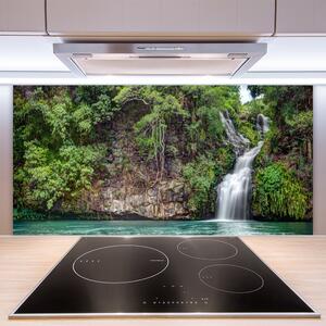 Nástenný panel  Vodopád skala príroda 100x50 cm
