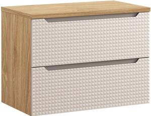 LUXOR Beige 82-80-2S-D závesná skrinka pod umývadlo 80 cm