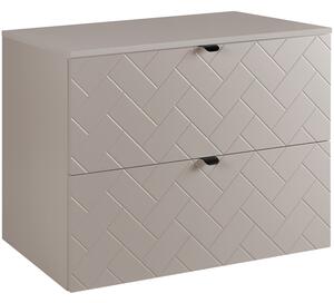 TREND kašmír K80DK závesná skrinka pod umývadlo 80 cm