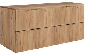 SLIM dub craft zlatý C120DC závesná skrinka pod umývadlo 120 cm