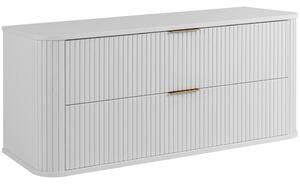 ELEGANCE biela W120 závesná skrinka pod umývadlo 120 cm s vrchnou doskou
