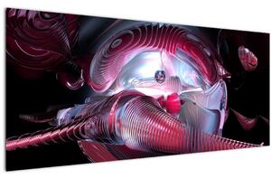 Obraz - Abstrakcie, vesmírne červy (120x50 cm)
