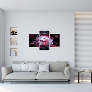 Obraz - Abstrakcie, vesmírne červy (90x60 cm)