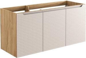 LUXOR Beige 82-120-3D závesná skrinka pod umývadlo 120 cm