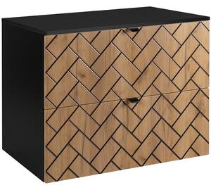 TREND dub craft zlatý C80DB závesná skrinka pod umývadlo 80 cm