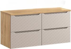 OCEAN Beige 82-120-60-60-4S-D skrinka pod umývadlo 120 cm