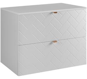 TREND biely matný W80DW závesná skrinka pod umývadlo 80 cm