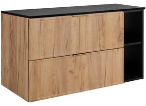 SLIM dub craft zlatý C100DB závesná skrinka pod umývadlo 100 cm