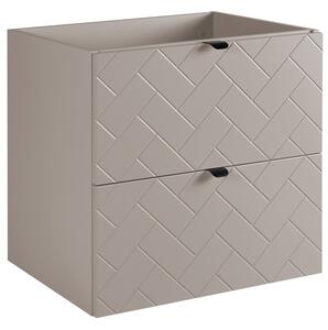 TREND kašmír K60 závesná skrinka pod umývadlo 60 cm