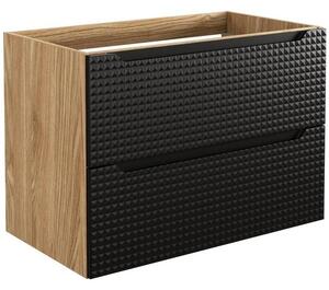 LUXOR Black 82-80-2S závesná skrinka pod umývadlo 80 cm