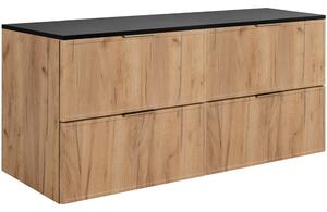 SLIM dub craft zlatý C120DB závesná skrinka pod umývadlo 120 cm