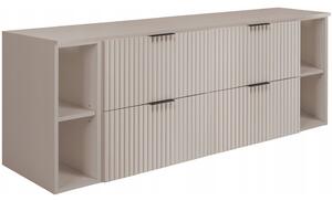FLOW kašmír K160R6060RDK závesná skrinka pod umývadlo 160 cm