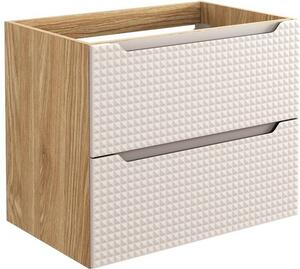 LUXOR Beige 82-70-2S závesná skrinka pod umývadlo 70 cm