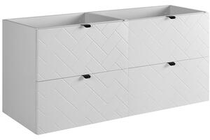TREND biely matný W120 závesná skrinka pod umývadlo 120 cm