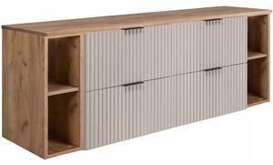 FLOW kašmír K160R6060RDC závesná skrinka pod umývadlo 160 cm