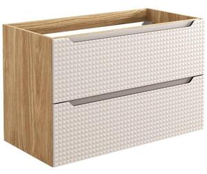 LUXOR Beige 82-90-2S závesná skrinka pod umývadlo 90 cm