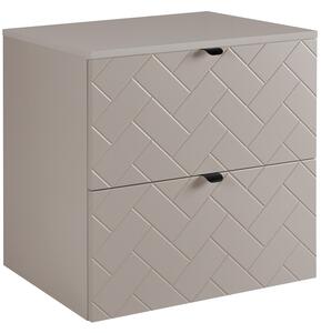 TREND kašmír K60DK závesná skrinka pod umývadlo 60 cm