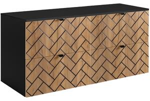 TREND dub craft zlatý C120DB závesná skrinka pod umývadlo 120 cm
