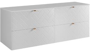 TREND biely matný W160DW závesná skrinka pod umývadlo 160 cm