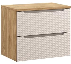 LUXOR Beige 82-70-2S-D závesná skrinka pod umývadlo 70 cm