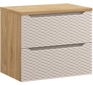 OCEAN Beige 82-70-2S-D skrinka pod umývadlo 70 cm