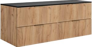 SLIM dub craft zlatý C160DB závesná skrinka pod umývadlo 160 cm