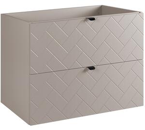 TREND kašmír K80 závesná skrinka pod umývadlo 80 cm