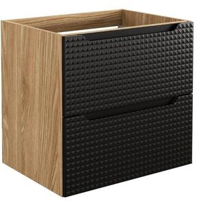 LUXOR Black 82-60-2S závesná skrinka pod umývadlo 60 cm