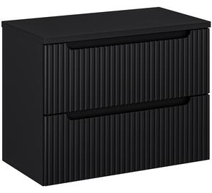 NOVA BLACK 82-80-2S-DC skrinka pod umývadlo 80 cm