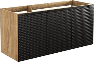 LUXOR Black 82-120-3D závesná skrinka pod umývadlo 120 cm