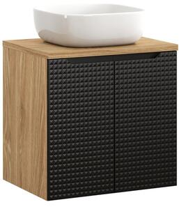 LUXOR Black 82-60-2D-DU skrinka s umývadlom 60 cm