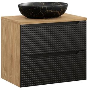 LUXOR Black 82-70-2S-DU závesná skrinka s umývadlom 70 cm