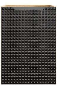 LUXOR Black 81-40-1D závesná skrinka do kúpelne 40 cm