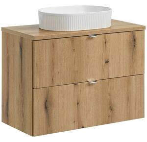 NOVA dub 82-80-2S-DDU skrinka s umývadlom 80 cm