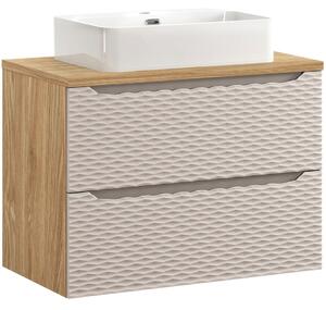 OCEAN Beige 82-80-2S-DU skrinka s umývadlom 80 cm
