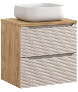 OCEAN Beige 82-60-2S-DU skrinka s umývadlom 60 cm