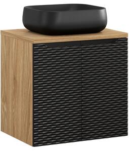 OCEAN Black 82-60-2D-DU skrinka s umývadlom 60 cm