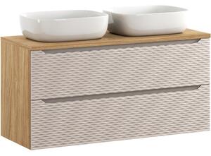 OCEAN Beige 82-120-2S-DU skrinka s umývadlom 120 cm