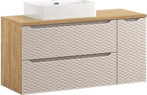 OCEAN Beige 82-120-90-30-2S-DU skrinka s umývadlom 120 cm