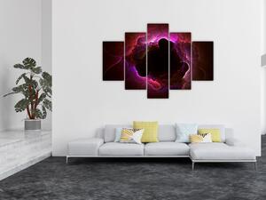Obraz - abstrakcie mraku (150x105 cm)