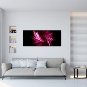 Obraz - ružová abstrakcia (120x50 cm)