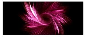 Obraz - ružová abstrakcia (120x50 cm)