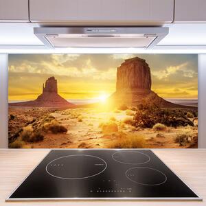 Nástenný panel  Púšť slnko krajina 100x50 cm