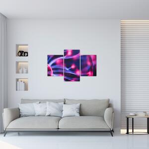 Abstraktný fialový obraz (90x60 cm)