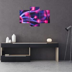 Abstraktný fialový obraz (90x60 cm)