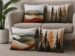 XPOSE® Set obliečok na vankúš PANORAMA (digitálna tlač) 40x40 cm - set 4ks